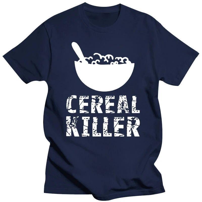 

Cereal Killer Fun T-shirts for Both Men and Women - New Adult T-shirt Gifts From Our Adult Casual T-shirts 4XL