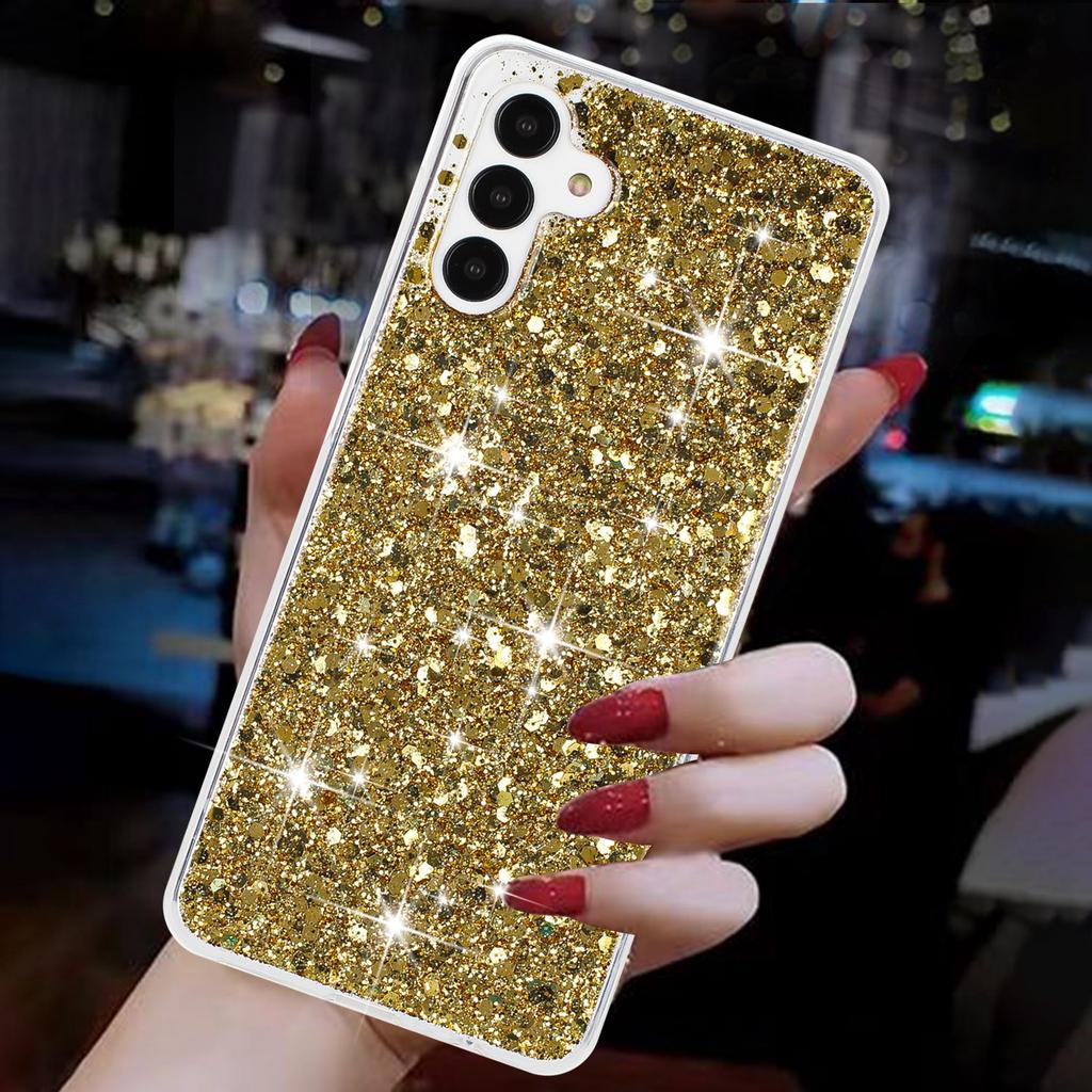 For Samsung Galaxy A35 5G Cell Phone Cover Sparkle Epoxy TPU Protective Case