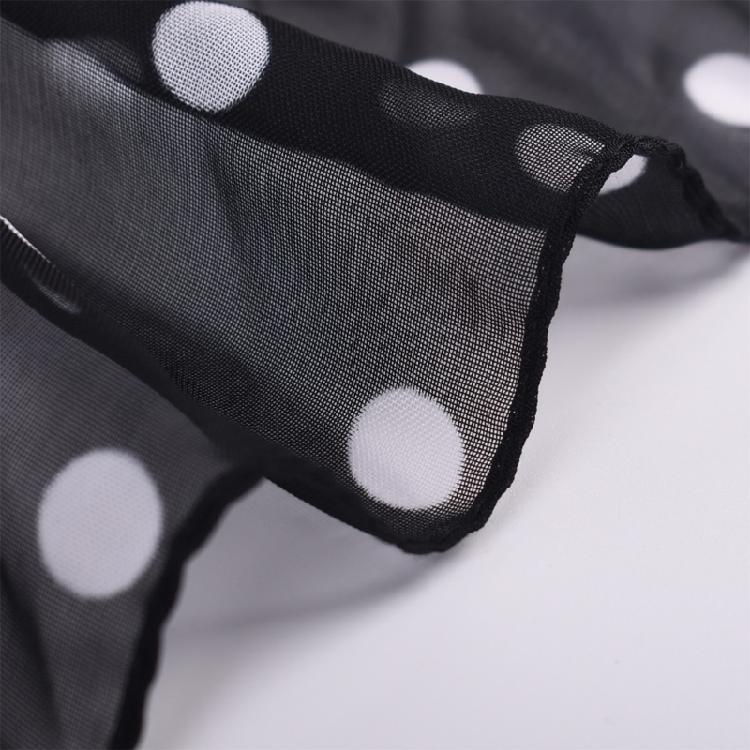 Lady Neckerchief Dotted Neck Scarf for Casual and Formal Attire Square Scarf
