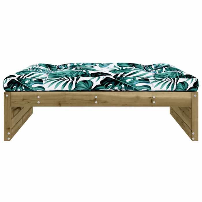 VidaXL Repose-pied de jardin 120x80 cm bois de pin imprégné, tabouret, repose-pied ottoman, tabouret de jardin, pouf, 825771