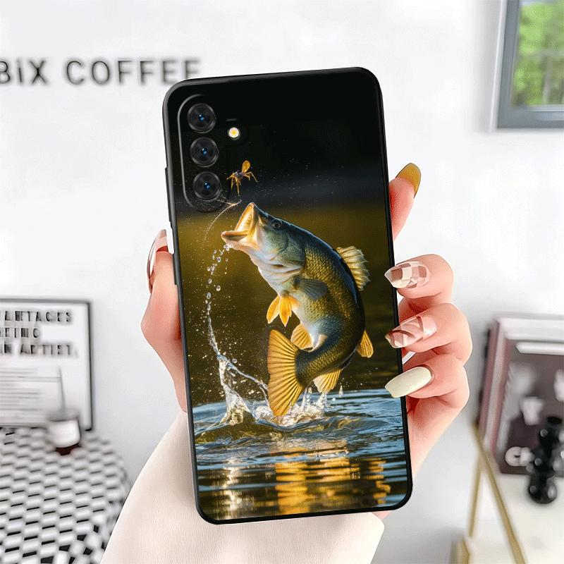 Carp Fish Fishing Rod Soft Phone Case for Samsung A17 A37 A57 A16 A26 A36 A56 A15 A25 A35 A55 A14 A24 A34 A54 A13 A23 A33 A53 A5