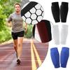 1 Paar Fußball Schienbeinschoner Socken Ärmel mit Schaumstoff Waden Kompressionsärmel Wabenpolster Sport Legging & Fußballausrüstung