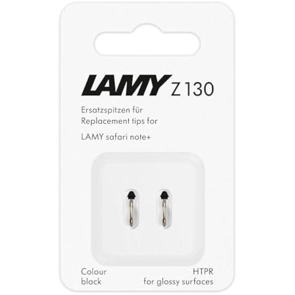 LAMY Safari Note+ Stylus Pen Replacement Tip Black (2 Pcs) Black - Replaceable LAMY Z130 Tip - Ap...