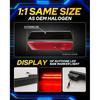 AUTOONE Upgraded Red Rear LED Side Marker Lights Compatible With 2008-2014 Dodge Challenger & 2011-2014 Charger, Fender Side Markers, Smoked Lens
