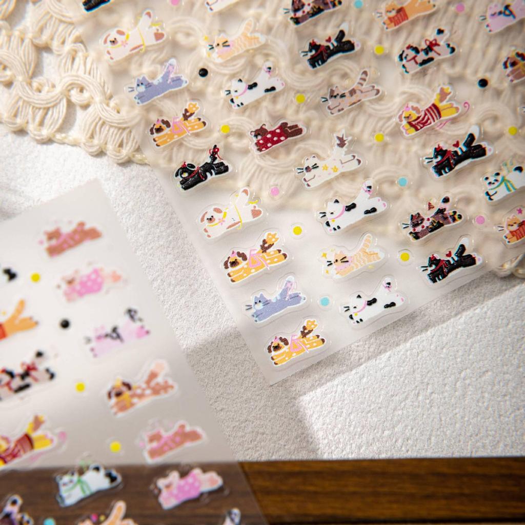 Cyansea Cute Pets Cartoon Nail Art Stickers - DIY Decorative Nail Design