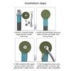 Power Tool Four Hole Fastener Set Sturdy Steel Hexagon Flange Nut Pressure Plate for 100 Angles Grinder Adaptability