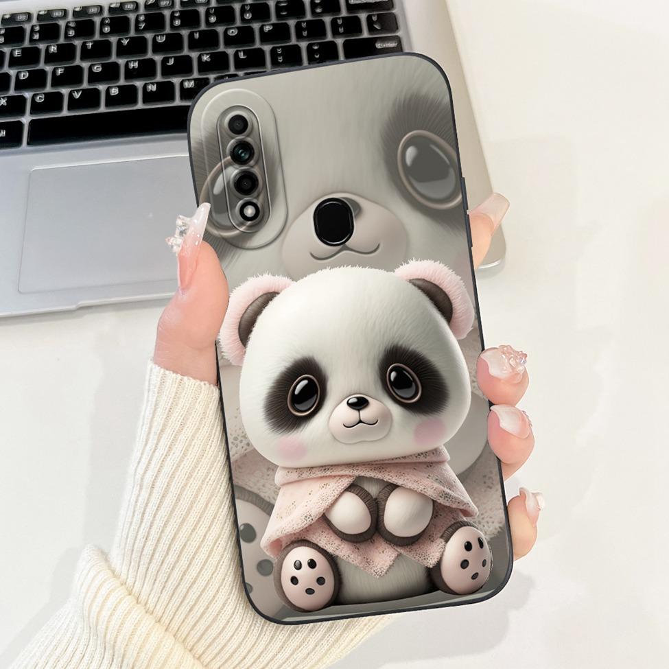 Casing For Oppo A31 2020 CPH2015 Case A8 PDBM00 Cute Cat Fashion Luxury Silicone Shockproof Phone Case For Oppo A8 Back Cover