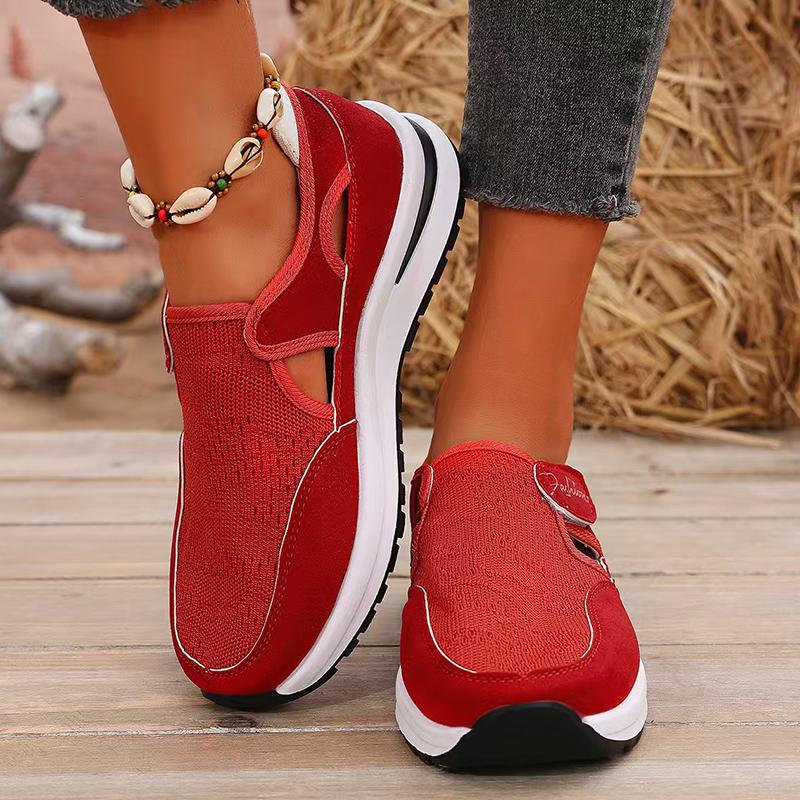 Baskets à plateforme décontractées pour femmes Printemps Été Chaussures de sport légères antidérapantes pour femmes 2025 Chaussures vulcanisées respirantes en maille