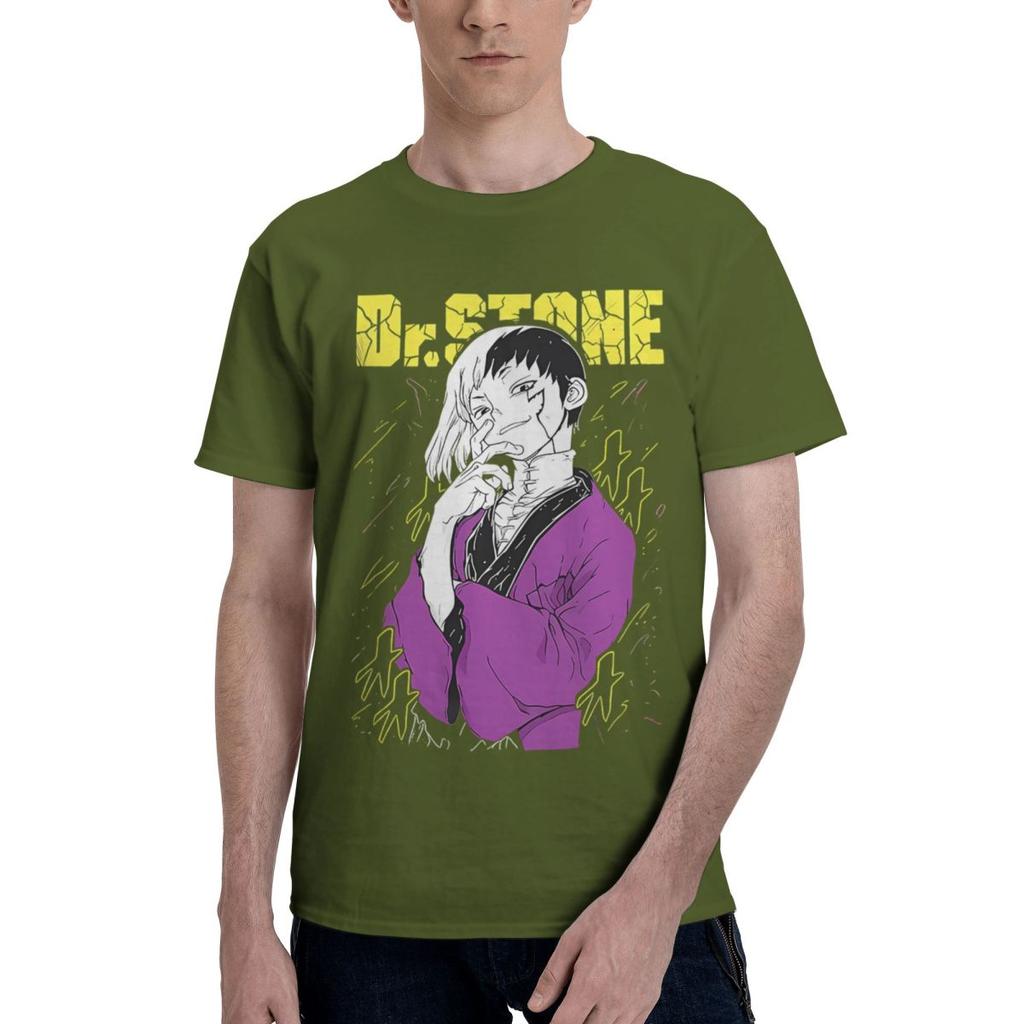 DrStone Ryusui Senku Asagiri Seiyuu 100 Cotton Casual Breathable Confortable T Shirt Mens Clothing Deals Funny Gift