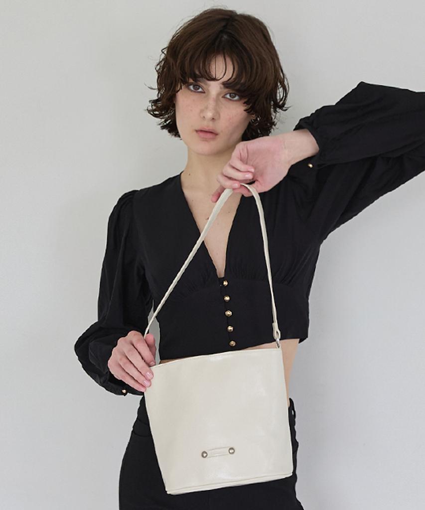Raiment Stud Band Basket Bag_Ivory