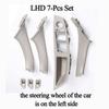 Suitable for Carbon Fiber Inner Handle F10 F11 F18 5Series Armrest Pull Trim Cover 7 Pcs Set 51417225875 51417261933 51417225879