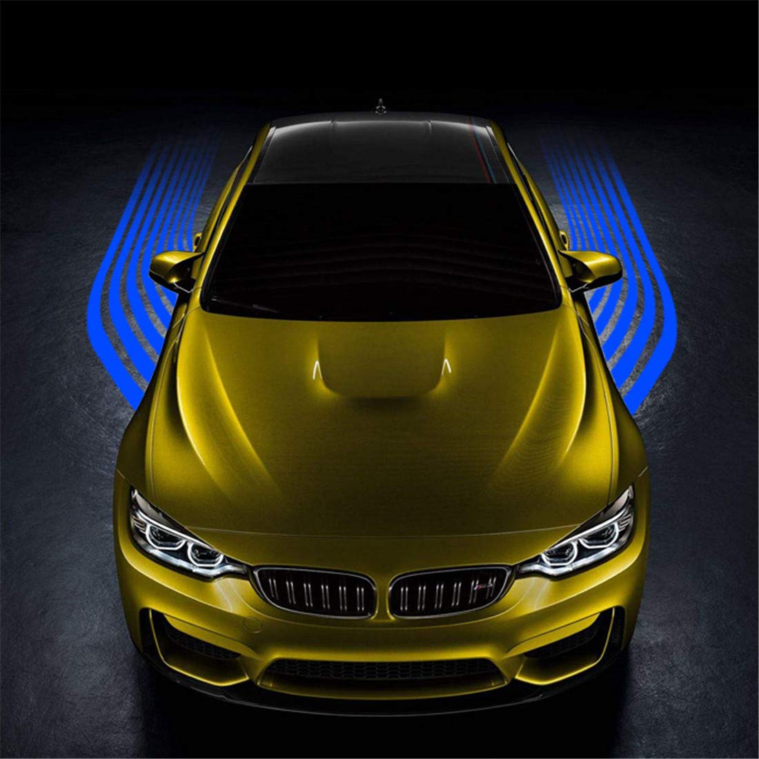 

Светодиодная приветственная подсветка в виде крыльев ангела для автомобиля, под светодиодную подсветку, DC12V, комплект из 2 ламп, ковер, лампа, освещение, детали для тюнинга, универсальный, совместимый, (синий) синий