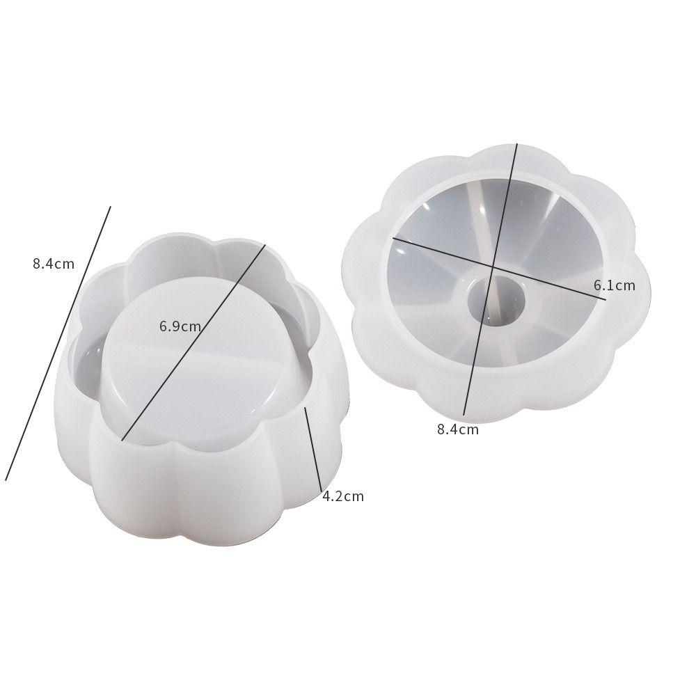 DIY Craft Storage Box Mold Silicone Candlestick Mold Creative Candle Jar Mold  Home Decor
