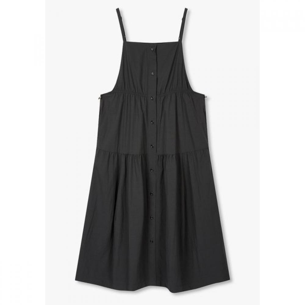 

Studio Tomboy Side String Shirring Layered Dress 9176241984 dark grey/OS