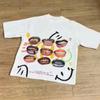 GLYDE 2000s Vintage Casual Print Y2k Short Sleeve O-Neck Streetwear Harajuku Gothic Tee Crop Top Women's Men Clothes
