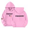 Children's Fashion Hooded Long Sleeved Printed Casual Pullover Sweatshirt Top