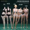 OBEST 1/6 JIAOU DOLL Figure, Super Flexible Seamless Action Figure with Detachable Legs, Movable Female, 9-Head Body, Headless, JOQ-21 D-YS, Skin Tone