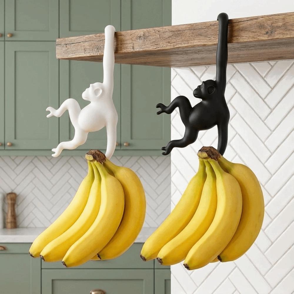 3D Printed Banana Hook Plastic Key Hanger Multi-functional Monkey Shaped Wall Hook Living Room