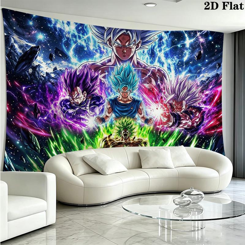 DRAGONBall Wall Tapestry Aesthetic Wall Hanging Printed Fabric Blanket Decorative Tapestries for Bedroom Living Room Home Decor