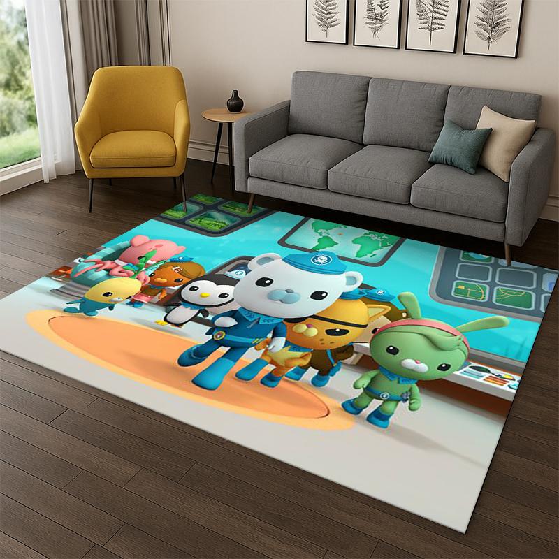 Cute Cartoon The Octonauts Barnacles Carpet Rug for Bedroom Living Room Sofa Doormat Home Decor,Kid game Area Rug Non-slip gift 40x60cm
