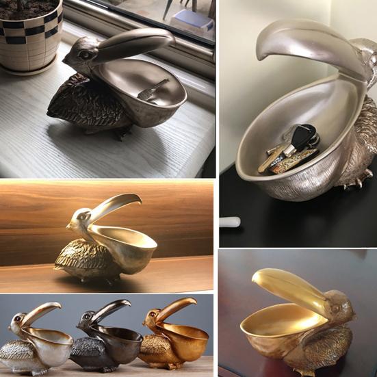 Pelicans Decorations Unique Vintage Pelicans Realistic Big Mouth Design Decorations for Home Decor