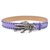 Adjustable Black Rivet Belt Wide Skeleton Claw Belt Fashion Skull Waistband  Waist Seal