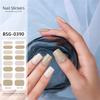 Polovytvrzené proužky gelového laku na nehty Lepicí nálepka na gelové nehty Trvalá jednobarevná nálepka na gelové nehty s pilníkem