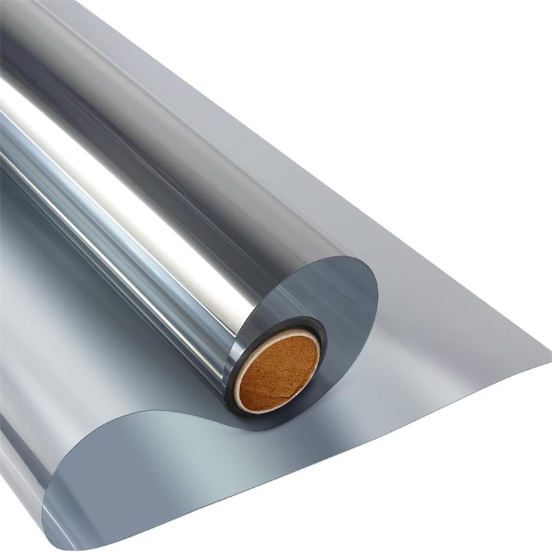 0.9M Wide Window One Way Privacy Film Static Cling UV Heat Control Daytime Mirror Window Tint