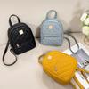 Diamond Lattice Embroidered Small Backpack Korean Small Schoolbag Women's Backpack