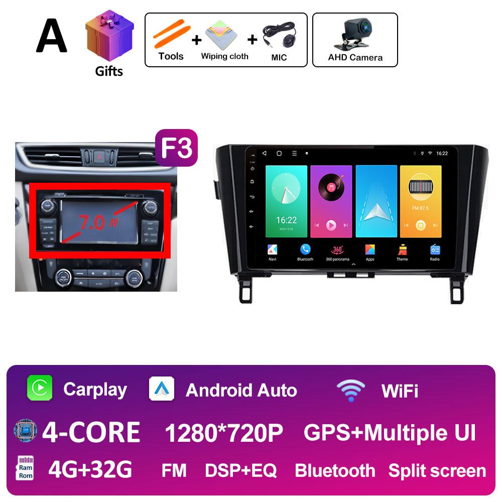10.1 Inch Android 14 Car Video For Nissan Qashqai J11 X-Trail 3 T32 2013 2014 2015 2016 2017 Radio Player DSP Stereo Auto Tools