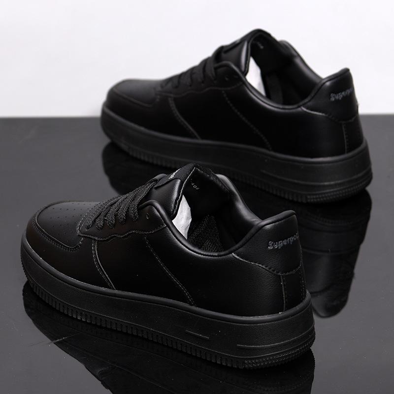 Little White Shoes Women's 2025 New Platform Student Casual Board Shoes Men's Shoes Popular Air Force AJ No. 1 Versatile Sports Shoes