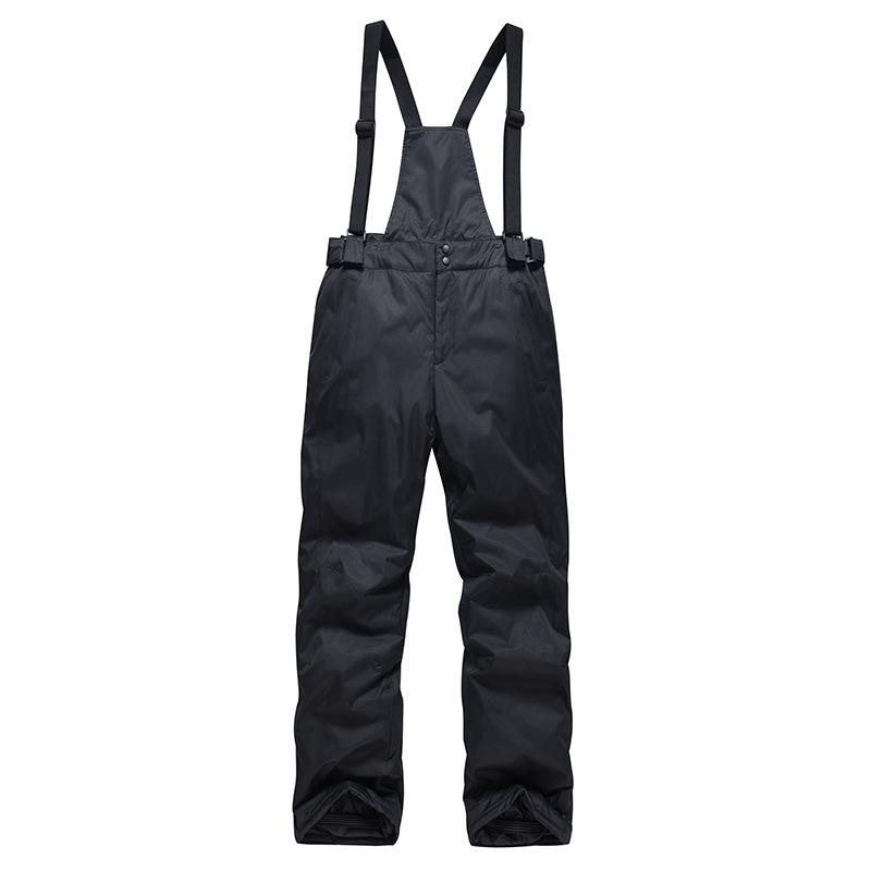 Pantaloni da Sci Antivento da Uomo con Bretelle Calde - Spessi Taglie Forti