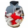 Christmas Cute Dog Hoodie For Men 3d Printed Animal Sweatshirt Harajuku Kids Hooded Tops Casual New Year Long Sleeves Hoodies
