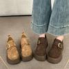 Retro All-inclusive Women's Spring and Autumn New Platform Leather Fashion Loafu Small Leather Shoes