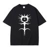 Hip Hop Metal Rock Gothic T Shirt Cotton Print T Shirt Fashion Streetwear Casual Loose T Shirt Men's and Women's Top