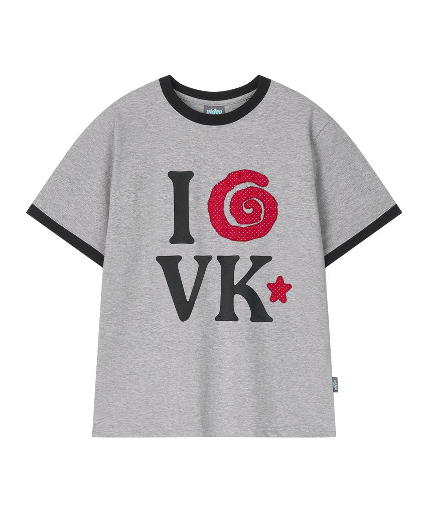 VIDEO JOCKEY Twilly House Ringer T-Shirt [Melange Grey]