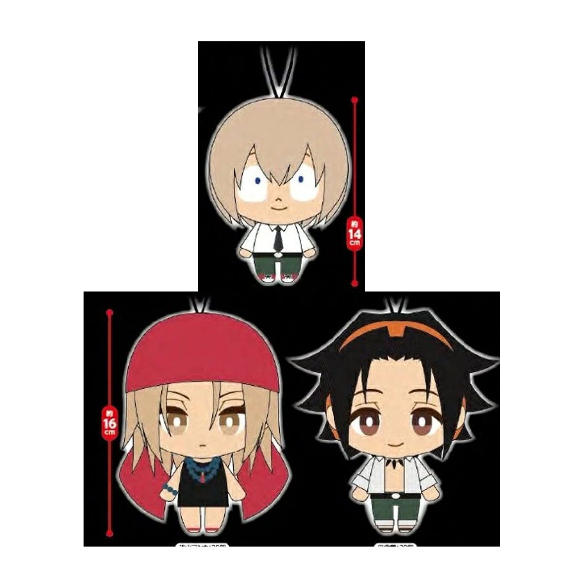 

SHAMAN KING Plush Toy 1 Set of 3 Yoh Asakura Manta Shaman King [Anna Osorezan, 3, Oyamada]