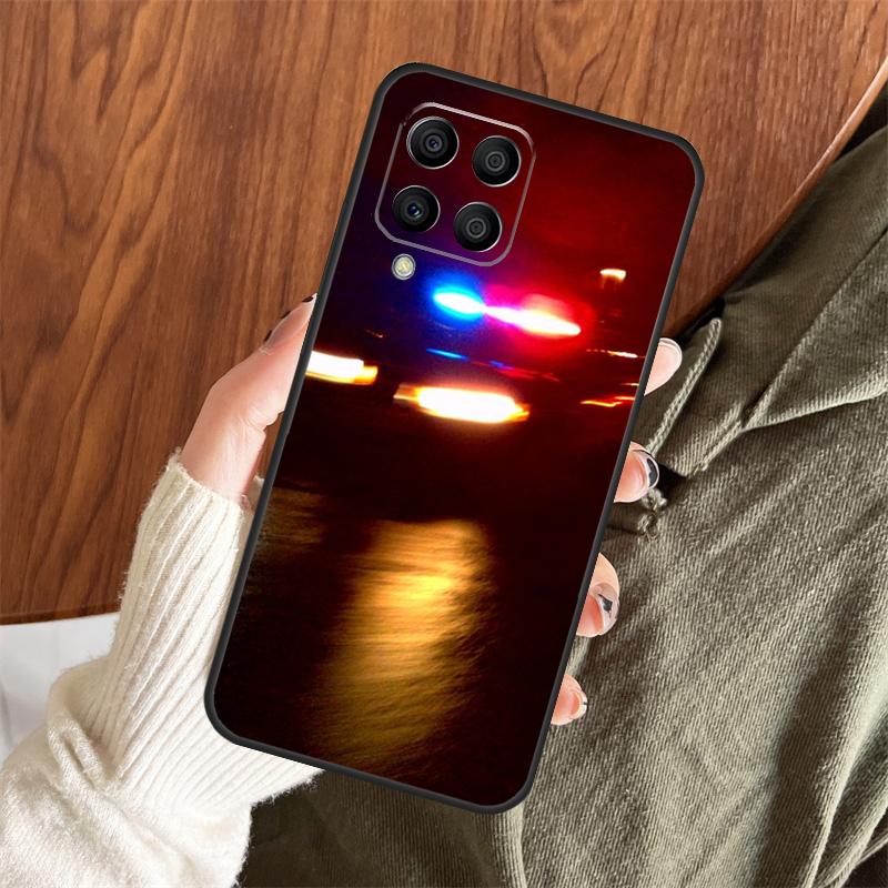 Police Cars Light At Night Case For Samsung Galaxy M14 M34 M54 M12 M32 M52 M15 M11 M13 M06 M16 M36 M56 M31 M53 M35 M55