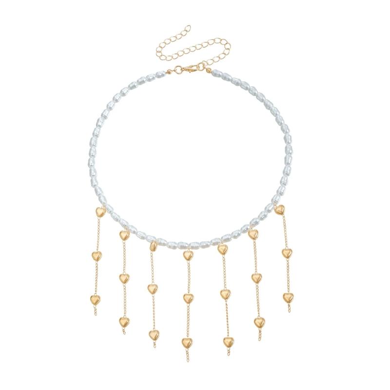 Sophisticated Baroque Styles Pearls Necklace Featuring Long Tassels Jewelry Accessory for Elegant and Graceful Look