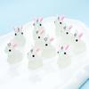 10pcs Cute Bunny Pendant Set, Resin Animal Pendants for DIY Jewelry Making - Earrings and Necklace Supplies