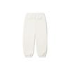 Li Ning Reignite Series Solid Color Loose Fit Reflective Knit Sports Pants Women Bottoms Off-White AKLU232-1