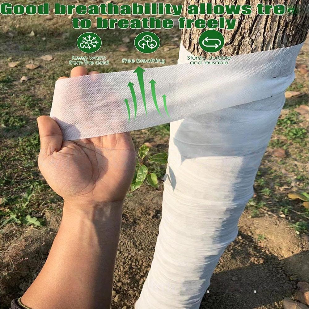 1 Roll Non-Woven Tree Protector Wrap Outdoor Winter Proof Tree Guard Protect Plant Protecting Tools For Winter Freeze Protection