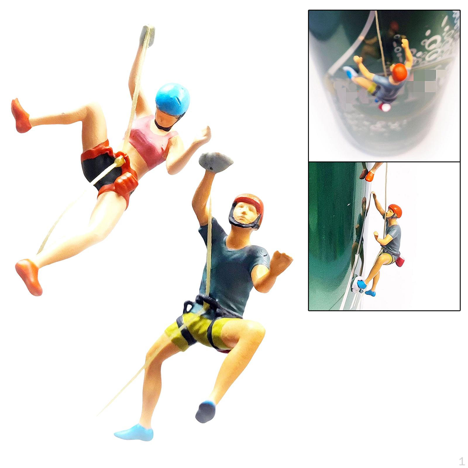 

1:Реалистичные фигурки альпинистов масштаба 64 для декора макета кукольного домика