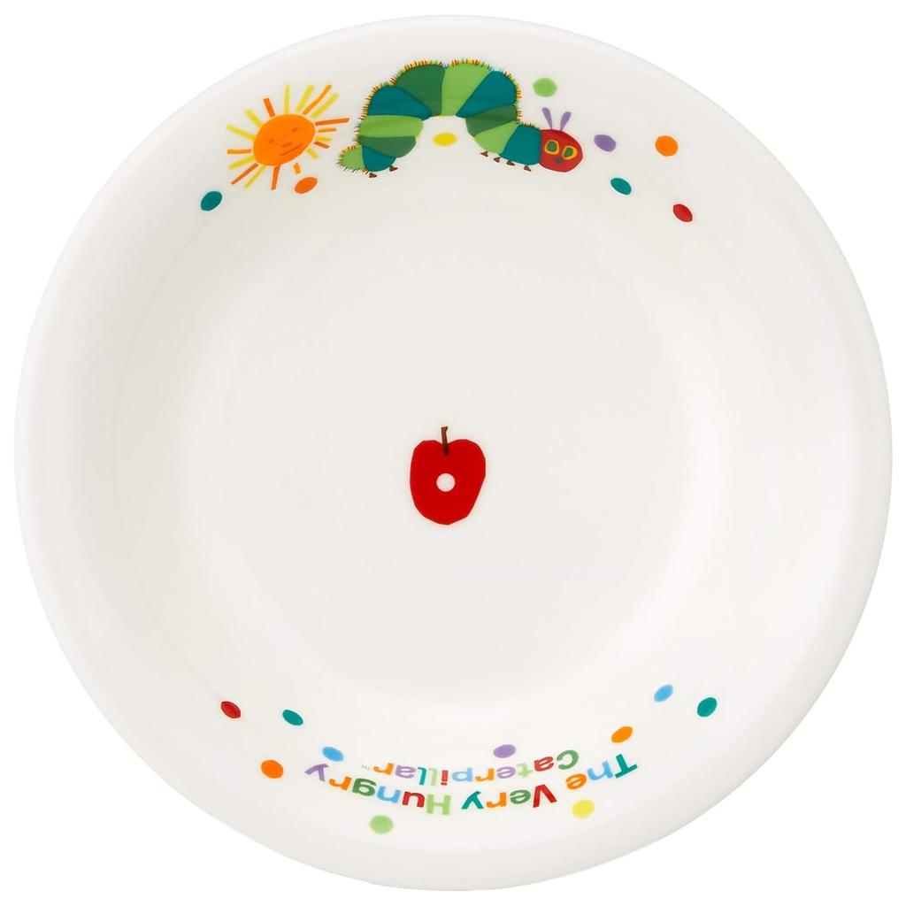 Very Hungry Dinnerware Dishwasher and Microwave Made in 807741 "The Caterpillar" Children's Set, Ceramic, Safe, Children's Dinnerware, Gift, 5-Piece