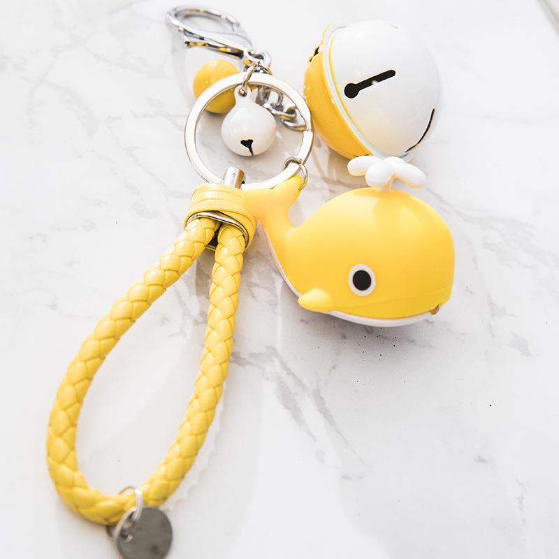 Whale LED Sound Keychain Mini Flashlight & Bag Pendant