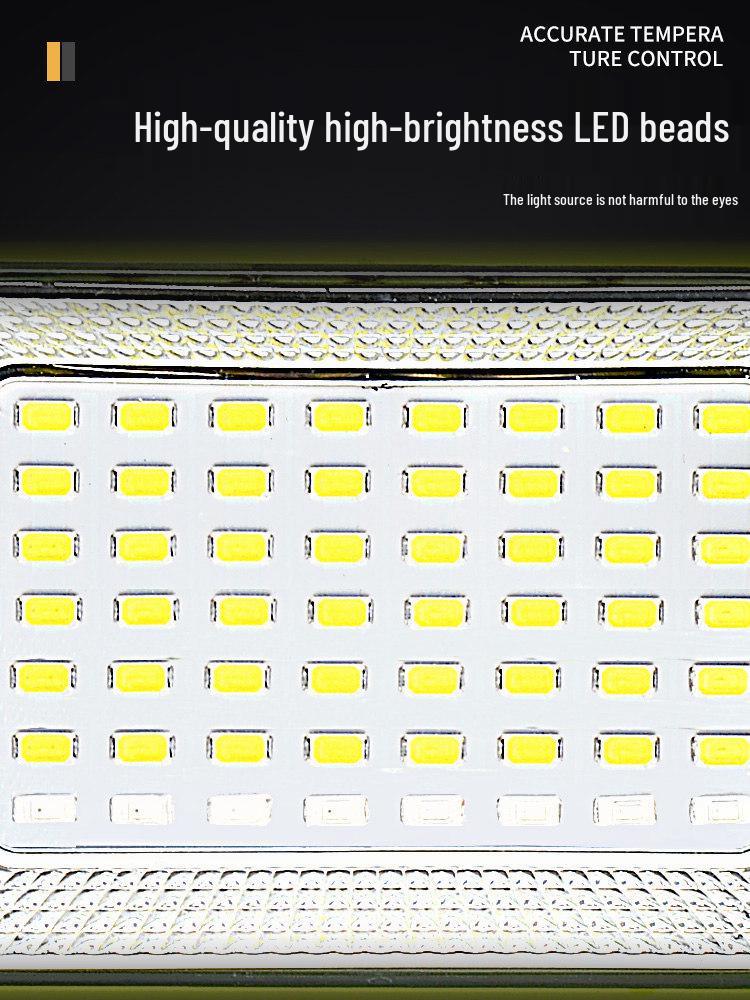 Multifunctional Portable LED Solar Work Light with Strong Magnet for Camping & Emergencies