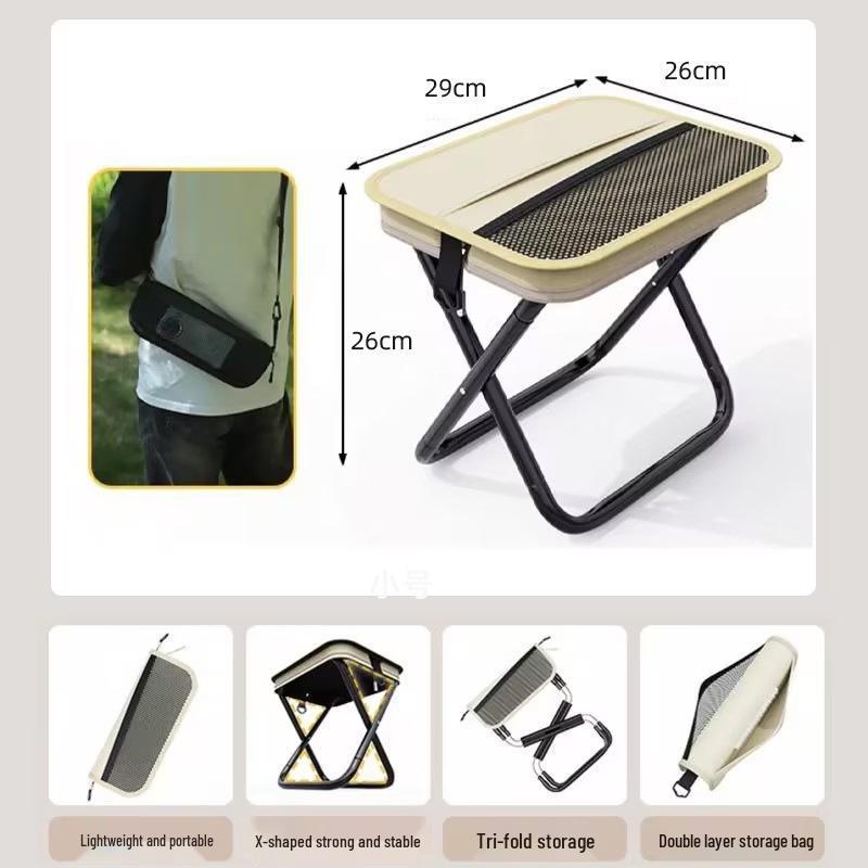 Compact Folding Outdoor Backpack Chair for Camping and Fishing
