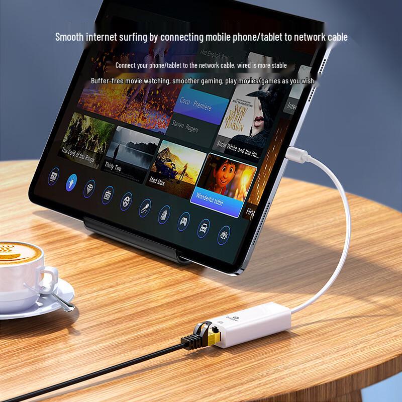 BIAZE USB-C To RJ45 100Mbps Ethernet Adapter