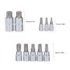 10 Pcs Triple Square Spline Bit Socket M4 To M18 1/4in 3/8in 1/2in Drive CR V Bit Socket Set with Storage Box