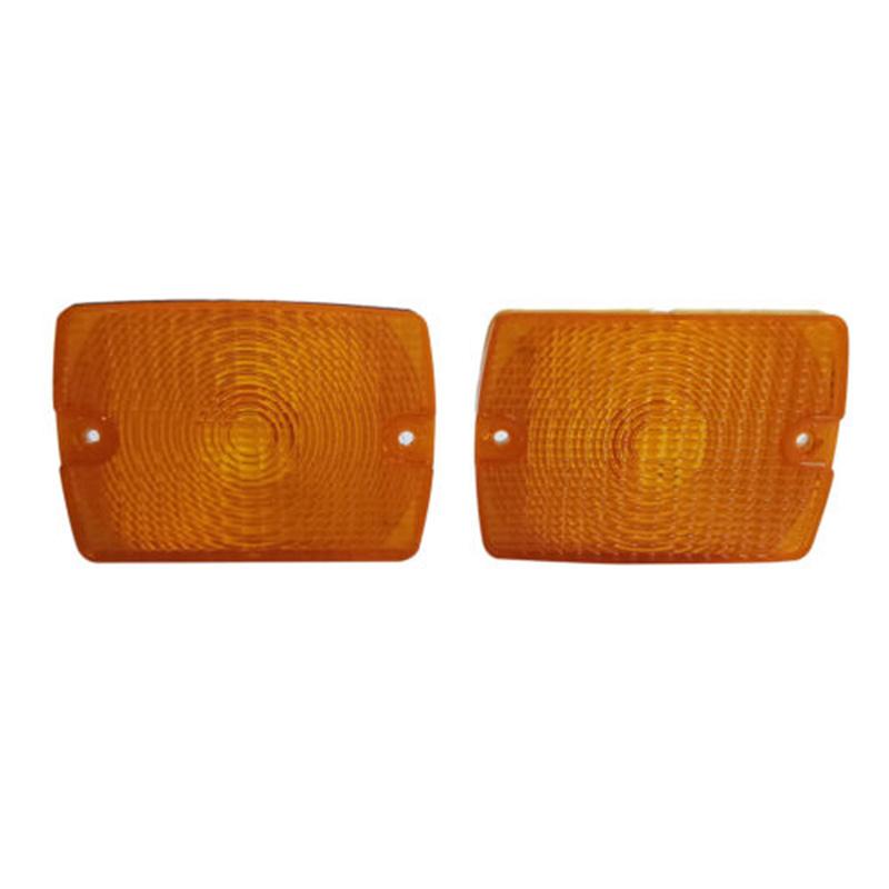 Smoked Front Turn Signal Parking Marker Light Housing Amber Black For Jeep Wrangler YJ 1987-1995 2Pcs Amber